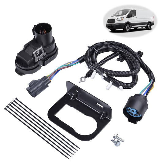 Solid Spare CK4T13B576KE Trailer Tow Wiring Connector Harness Kit Fit 15-19 Ford Transit 150