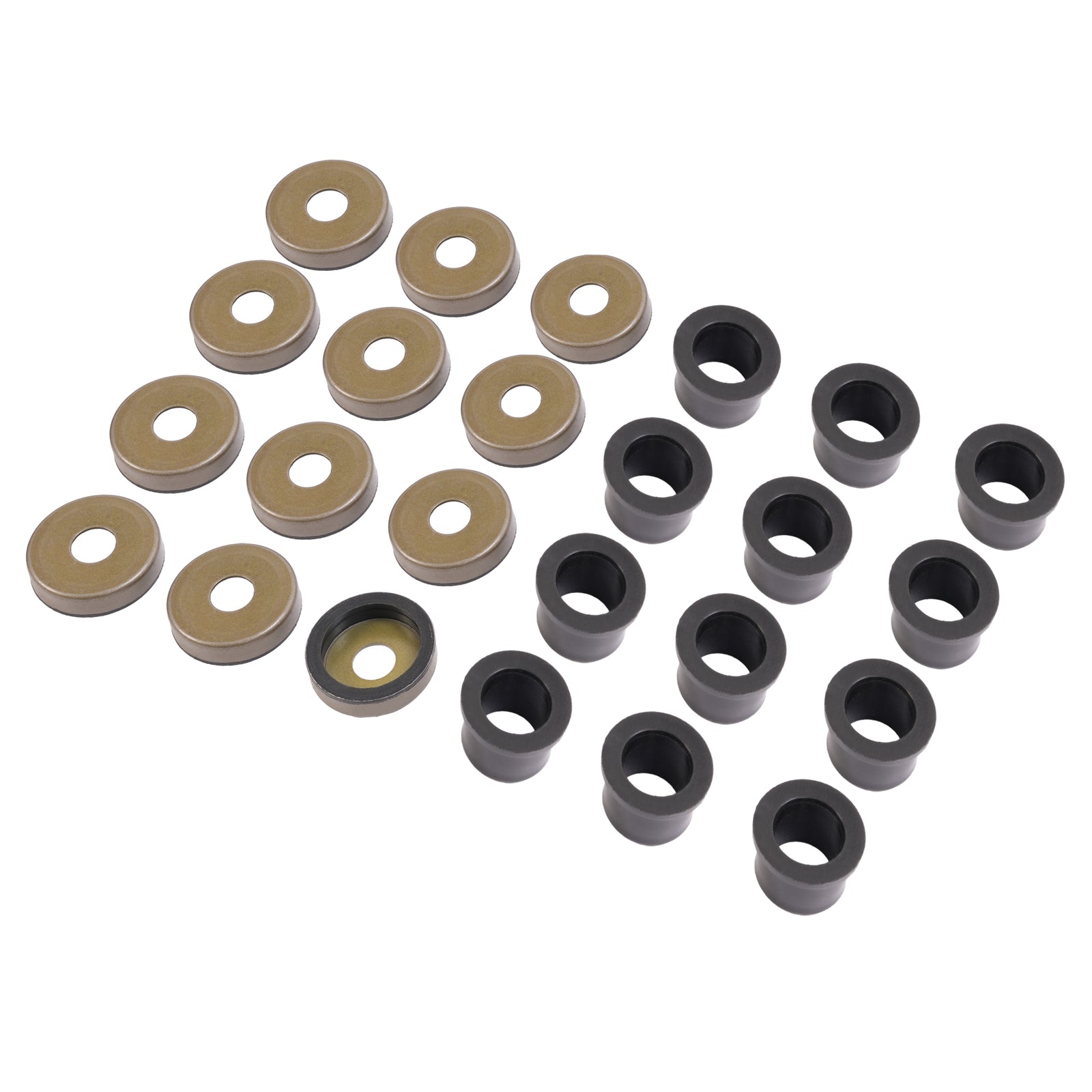 Solid Spare For Yamaha Banshee 350 YFZ350 Black & Gold Front A Arm Bushing & Dust Cover Kit