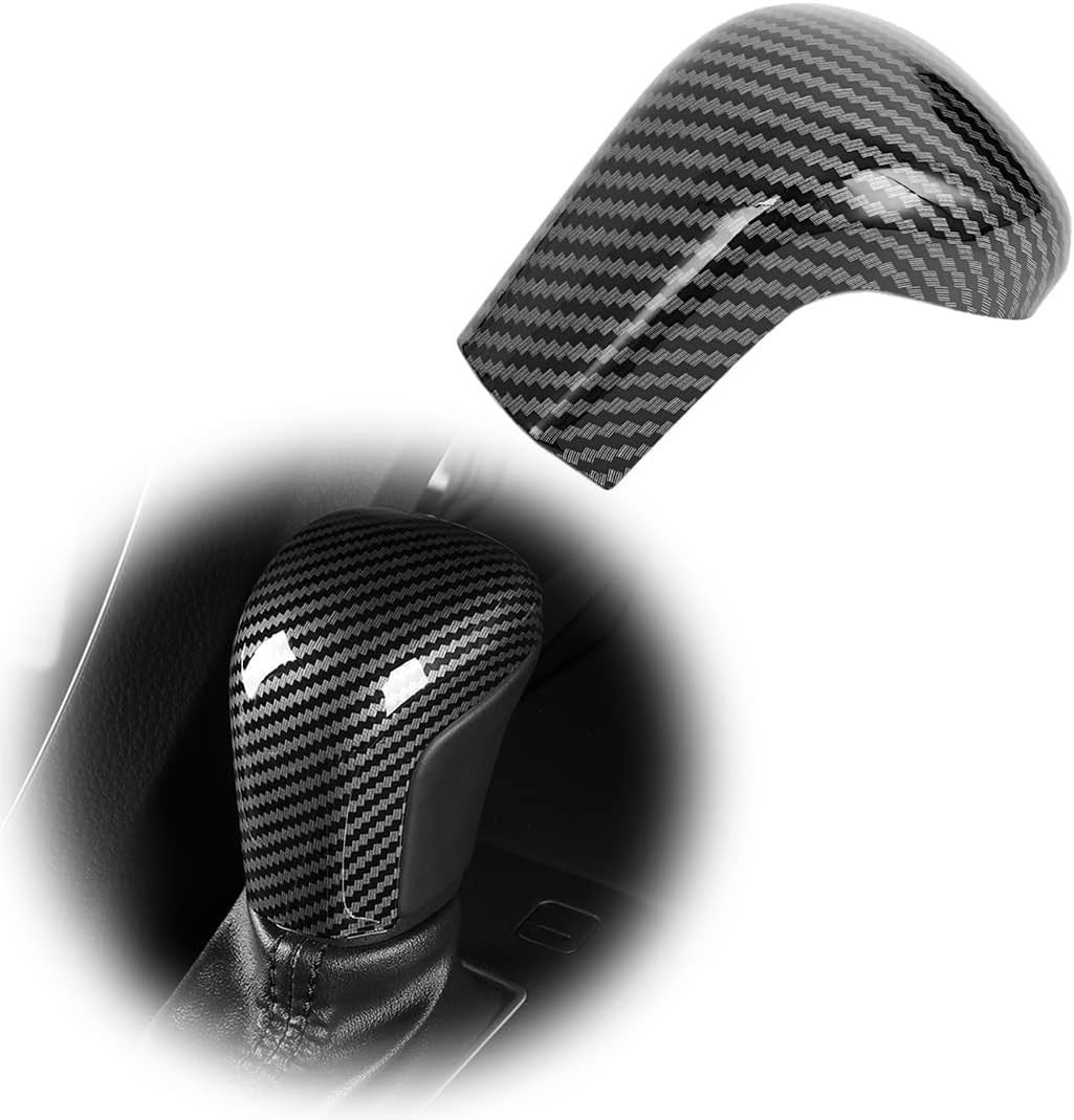 ABS Carbon Fiber Gear Shift Knob Cover Trim For Toyota Camry 2018 2019 2021