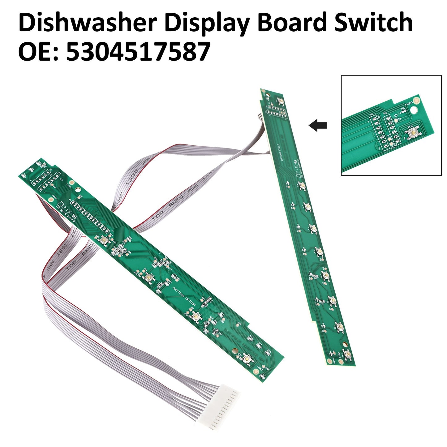Dishwasher Display Board Switch Assembly 5304517587 for Electrolux Frigidaire