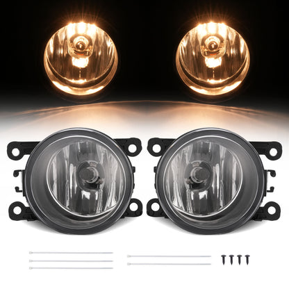 Pair For Ford Explorer 2011-2015 Clear Lens Fog Lights Bumper Lamps 2Pcs New