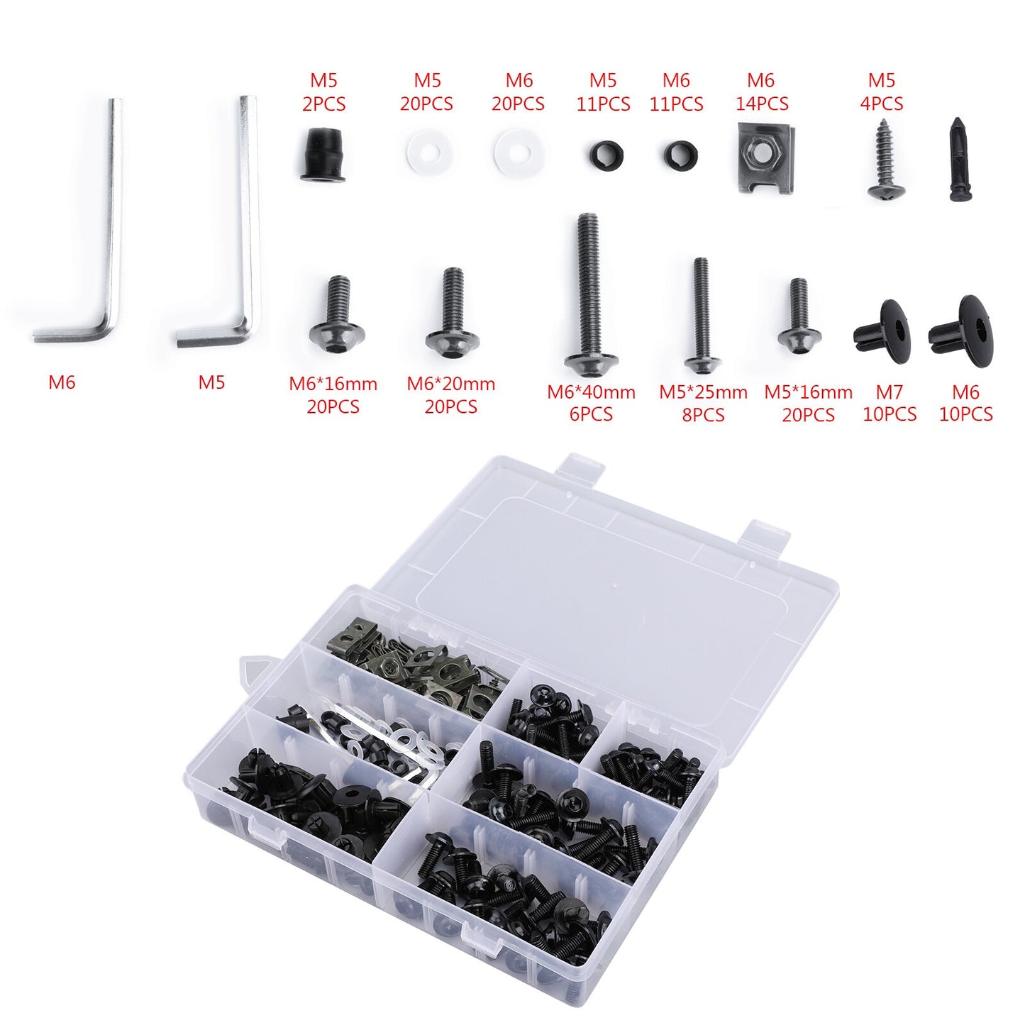 Fairing Bolt Kit Bodywork Screws for Honda  CBR600RR/900RR/1000RR CBR1100XX US