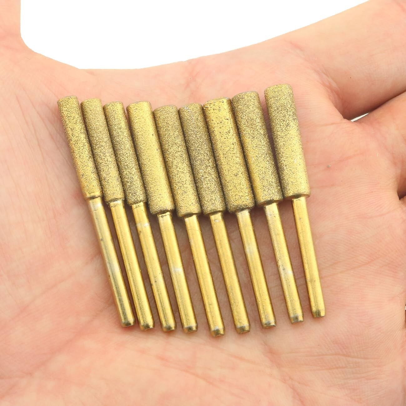 48Pcs 5/32" 3/16" 7/32" Diamond Chainsaw Sharpener Burr Grinding Stone File