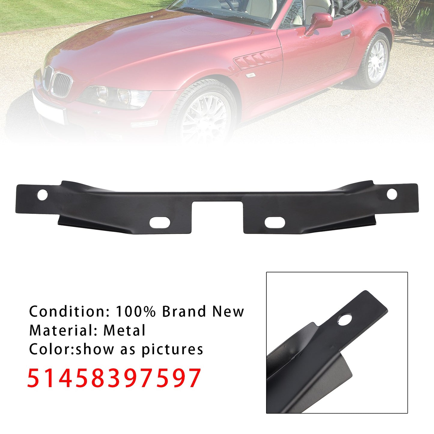 51458397597 Glove Box Repair Bracket For BMW Z3 SERIES S52 S54 M52 M54 M44 96-02