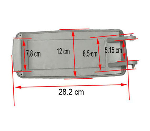 PU Leather & ABS Console Center Armrest Lid Fit For Audi A4 S4 A6 2000-08 Gray