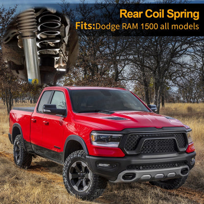 Rear Heavy Duty Coil Spring Kit for Ram 1500 2009-2018 2wd 4wd 2 Pack 2" Lifting