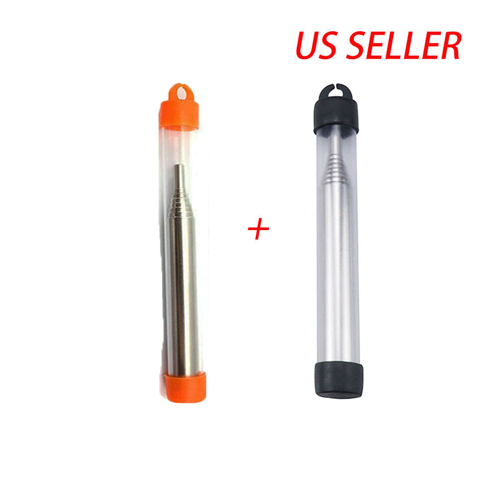 2Pcs Outdoor Bellow Collapsible Fire Tools Kit Camping Survival Blow Fire Tube