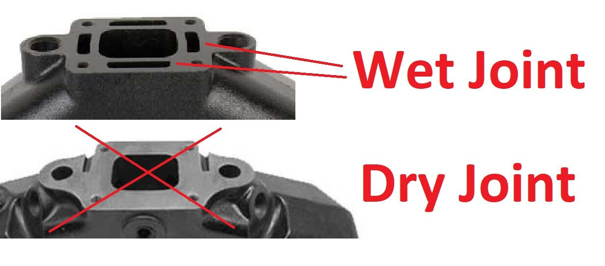 Exhaust Manifold + Riser Kit For MerCruiser 305 V8 860246A15 860246Q11 18-1953-2
