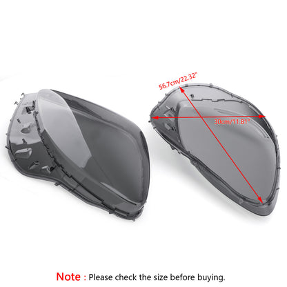 Smoke Headlight Lens Replacement & Black Gaskets Trim Kit For Corvet C6 05-13 US