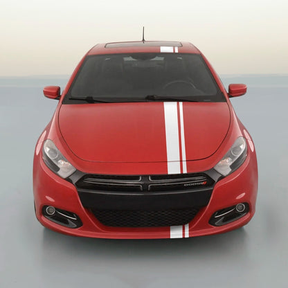 6" OFFSET VINYL RALLY STRIPE RACING STRIPE KIT + BONUS KIT For DODGE DART