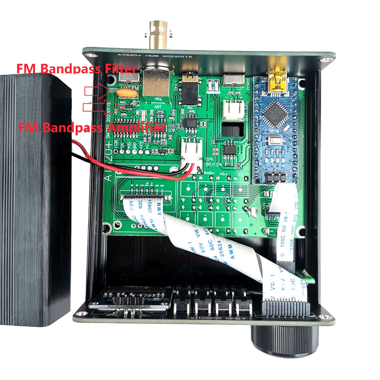 Upgraded ATS-20+ Radio Receiver FM AM (MW & SW) SSB (LSB & USB) With Battery