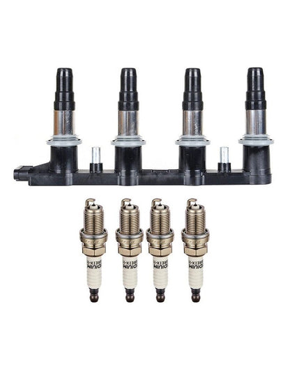 1x Ignition Coils +4x Spark Plugs 55561655 For Chevrolet Sonic 1.8L 2012-2018