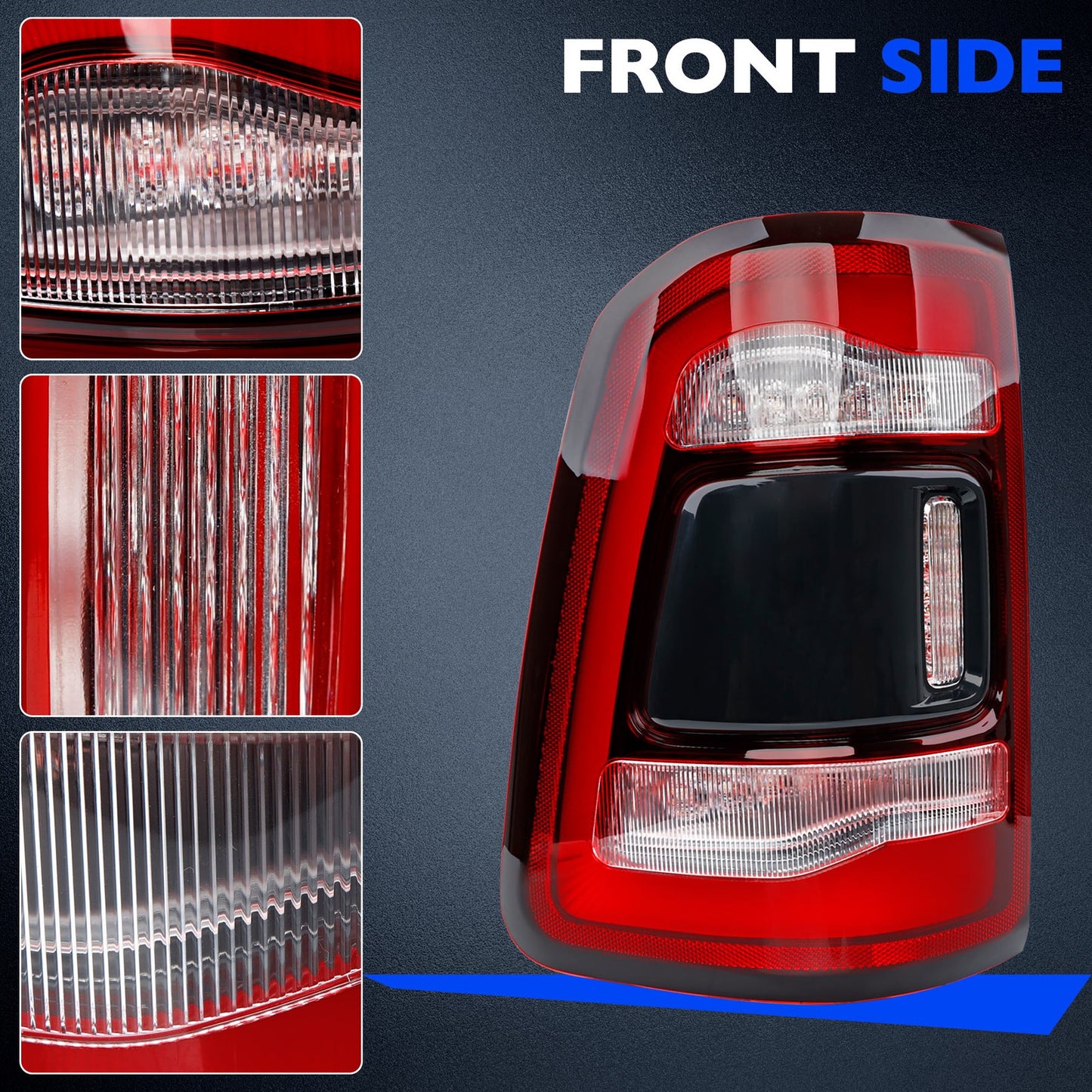 LED Brake Tail Light Lamp Rear Left Driver Side For 2019-2024 Dodge Ram 1500