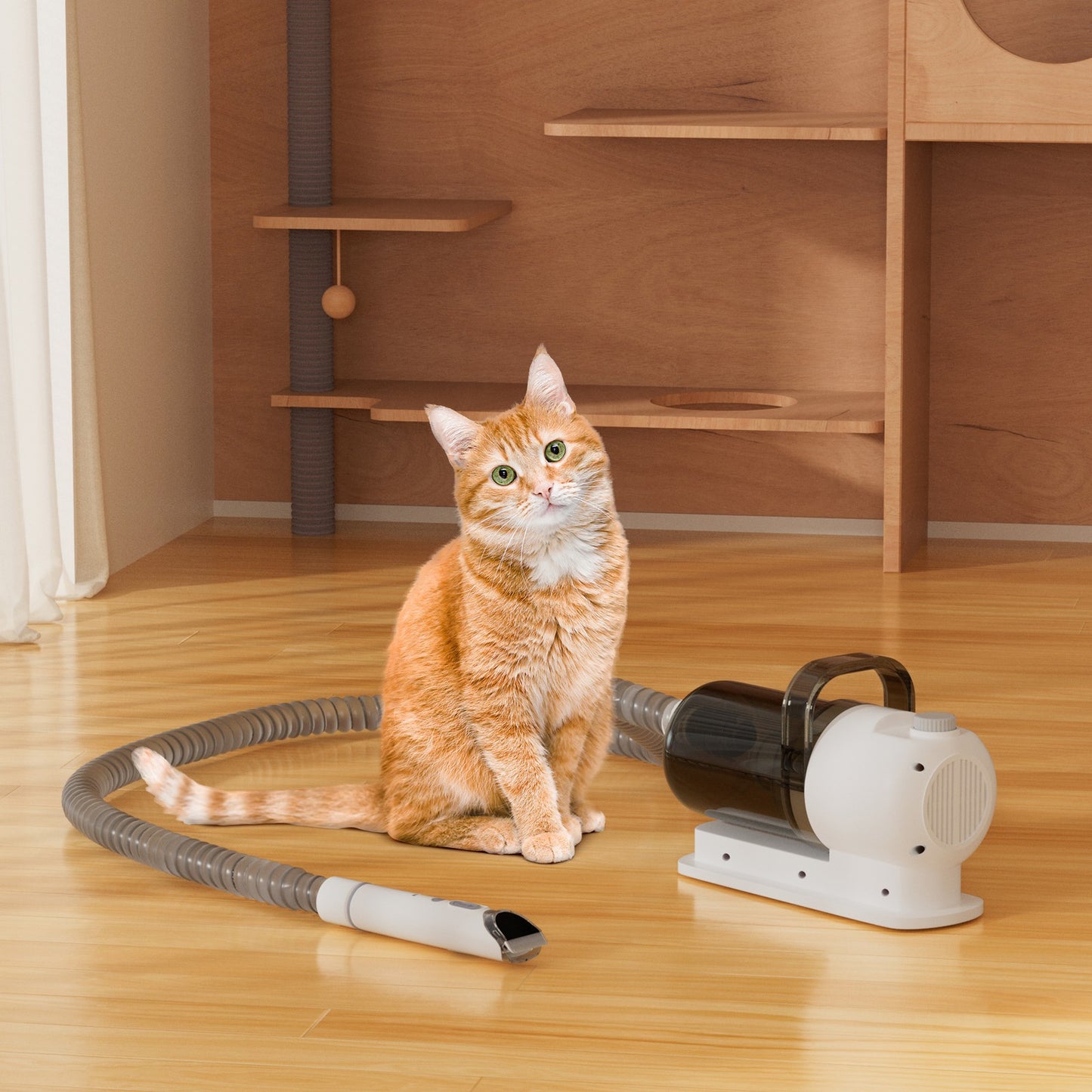 5 In 1 Pet Grooming Kit Vacuum Suction Professional Pet Hair Clipper