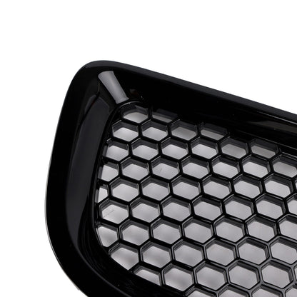 Gloss Black Front Bumper Honeycomb Grille Grill Fit Volvo S40 V50 2008-2012