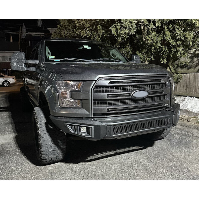 Matte Black Front Bumper Grille W/O Camera Hole For 2015-2017 Ford F-150 F150