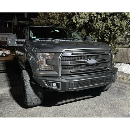 Matte Black Front Bumper Grille W/O Camera Hole For 2015-2017 Ford F-150 F150
