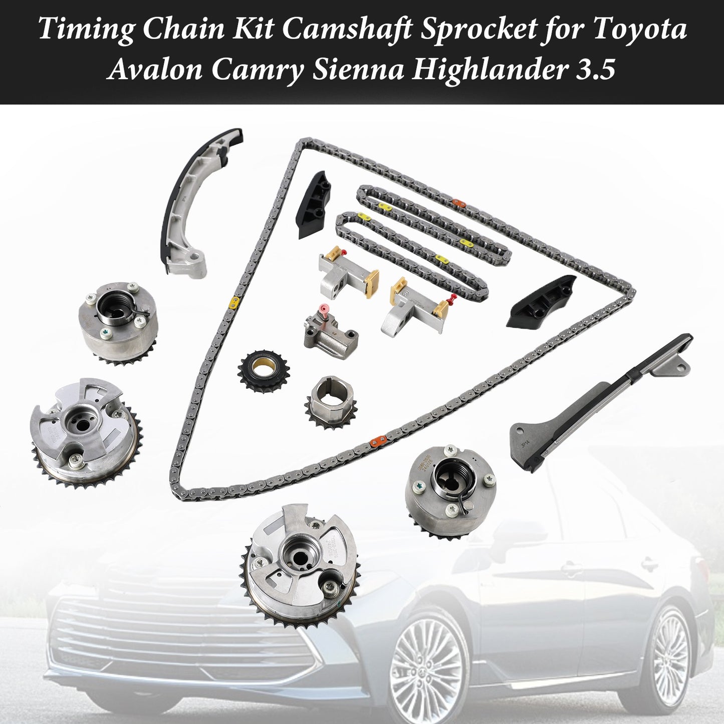 Timing Chain Kit Camshaft Sprocket for Toyota Avalon Camry Sienna Highlander 3.5