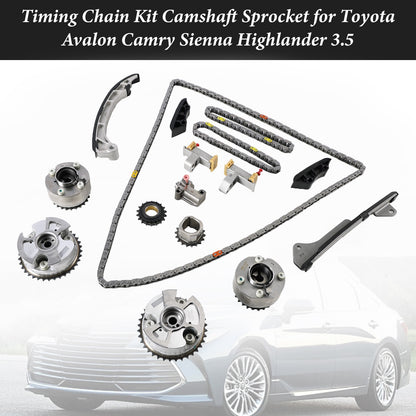 Timing Chain Kit Camshaft Sprocket for Toyota Avalon Camry Sienna Highlander 3.5