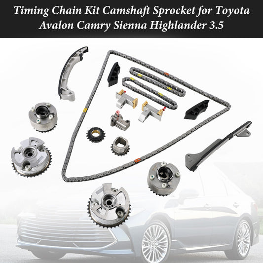 Timing Chain Kit Camshaft Sprocket for Toyota Avalon Camry Sienna Highlander 3.5