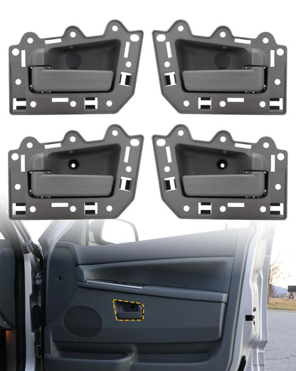 4Pcs Interior Door Handle Inside Front Rear LH RH For 05-10 Jeep Grand Cherokee