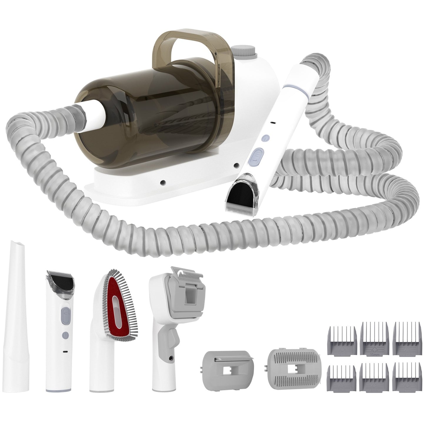 5 In 1 Pet Grooming Kit Vacuum Suction Professional Pet Hair Clipper