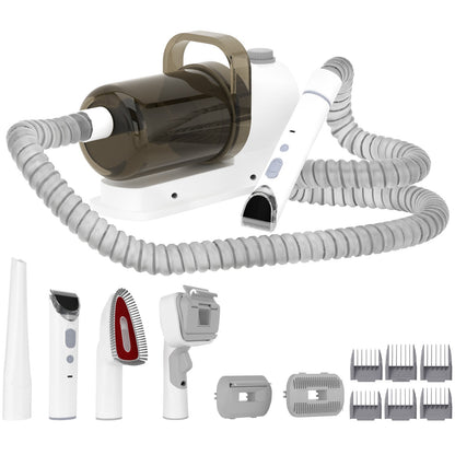 5 In 1 Pet Grooming Kit Vacuum Suction Professional Pet Hair Clipper
