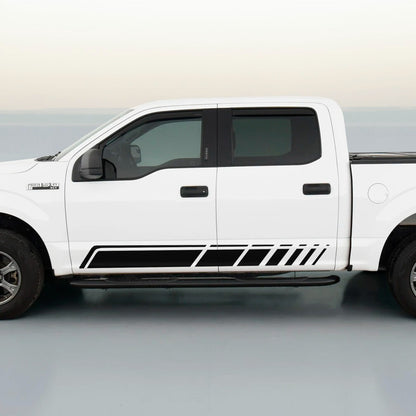 Rocker Stripe Rally Racing Side Body Stripe Decal for FORD F150 SUPERCREW ONLY