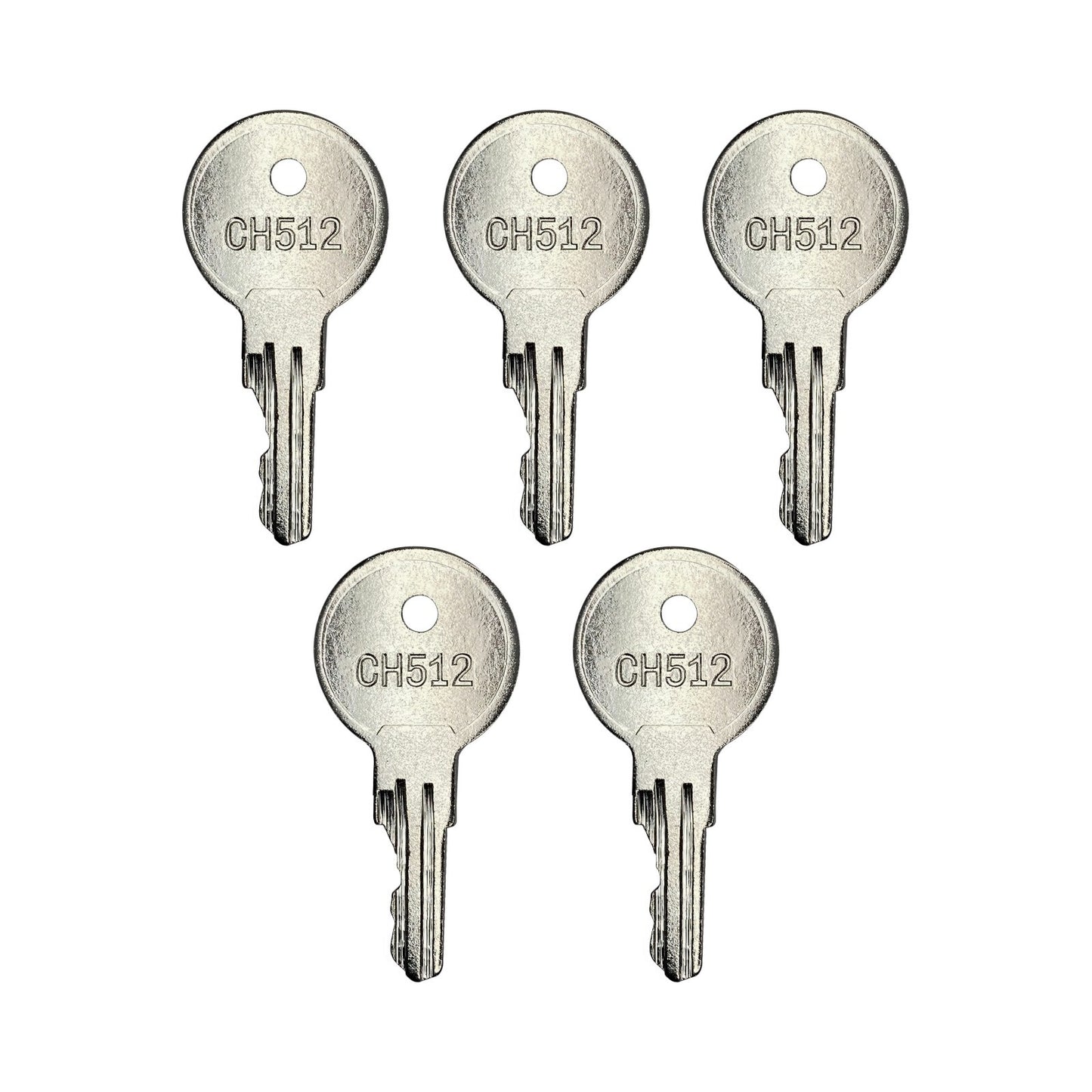 (5) Ignition Key For Bauer Locks Yale Diamond Plate American Crane CH512