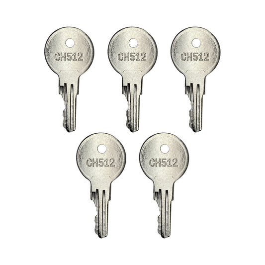 Solid Spare (5) Ignition Key For Bauer Locks Yale Diamond Plate American Crane CH512