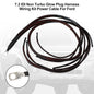 7.3 IDI Non Turbo Glow Plug Harness Wiring Kit Power Cable For Ford black