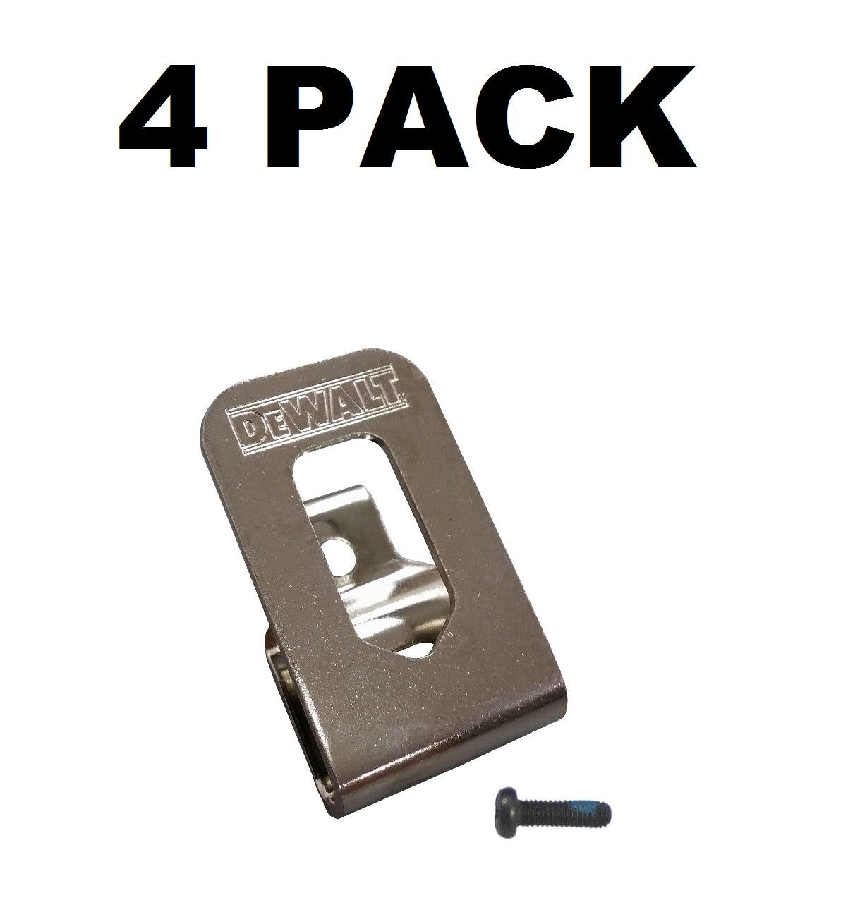 Solid Spare 4 PACK Genuine DeWALT Belt Clip Hook 20V Drill Driver N268241 N169778