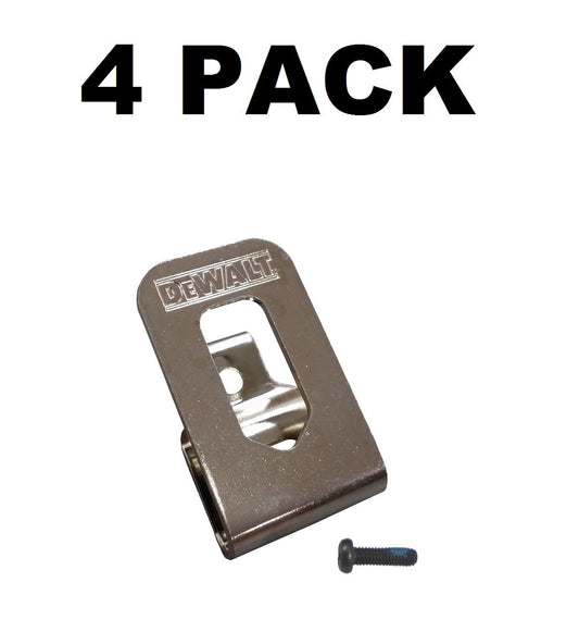 Solid Spare 4 PACK Genuine DeWALT Belt Clip Hook 20V Drill Driver N268241 N169778