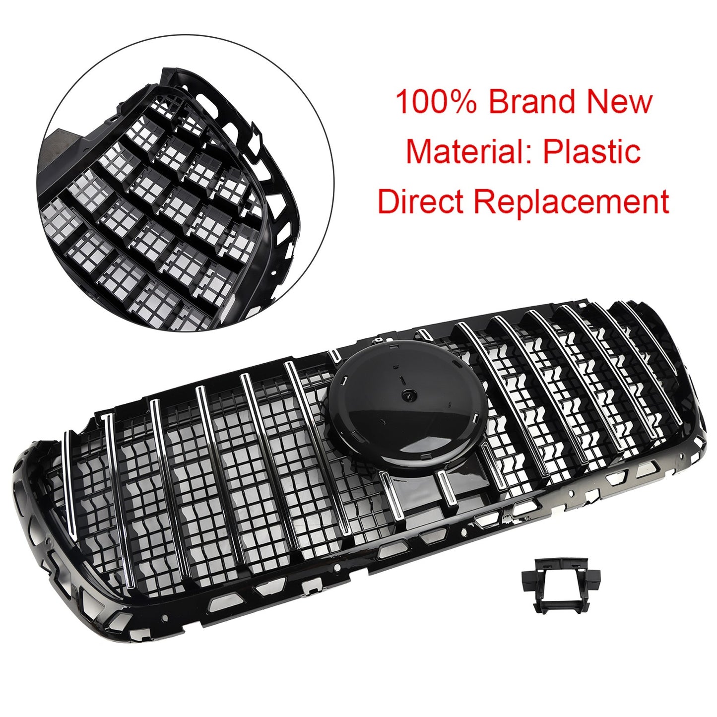 ??Front Bumper Grille Grill fit Mercedes Sprinter W907 W910 2018-2023 GTR Style