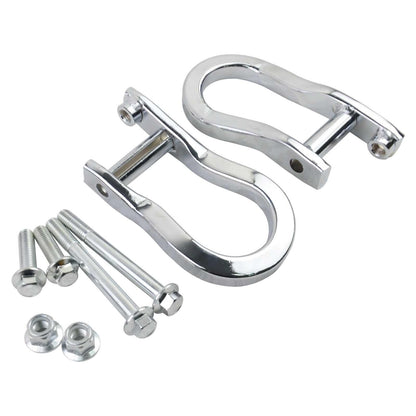 2Pcs Chrome Tow Hooks for Chevrolet GMC Silverado Sierra 1500 2007-2019 84072462