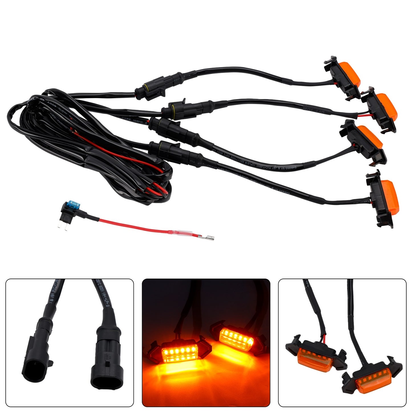 4PCS/Set LED Lights For Front Bumper Grille Tacoma 2016-2023 PT228-35170 2022