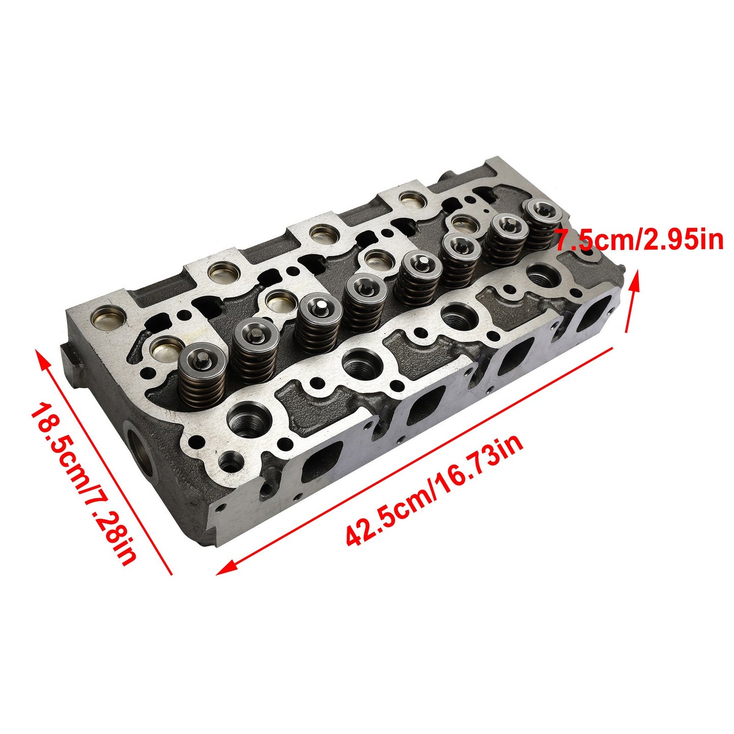 Complete Cylinder Head With Valve Spring & Gasket Kit FIT Kubota V1902 Engine