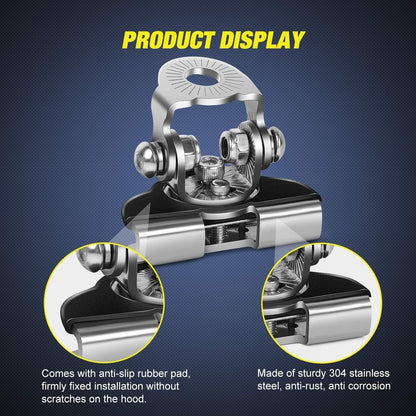 2pcs Pillar Hood Led Work Light Bar Mount Bracket Clamp Holder Offroad Universal