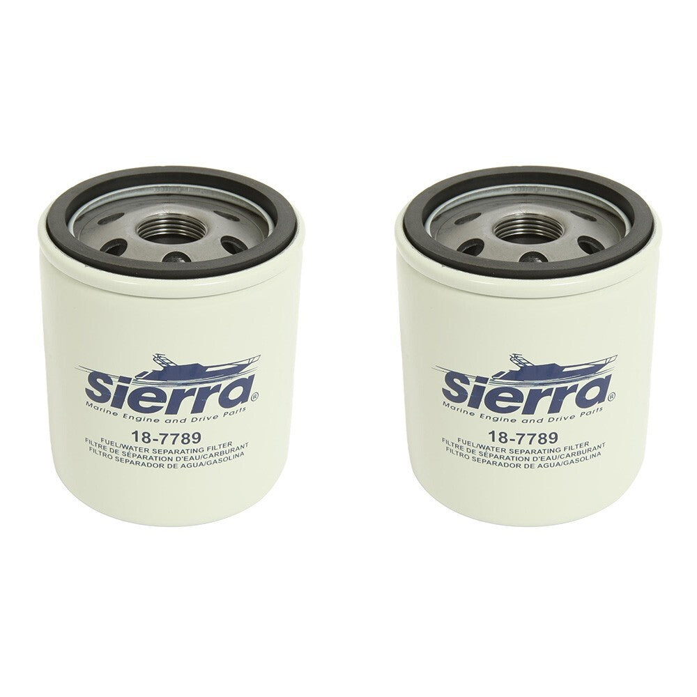 Solid Spare Sierra Marine 18-7789 Water Separating Fuel Filter - Cobra EFI - 2 PACK