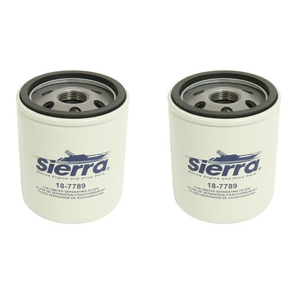 Solid Spare Sierra Marine 18-7789 Water Separating Fuel Filter - Cobra EFI - 2 PACK