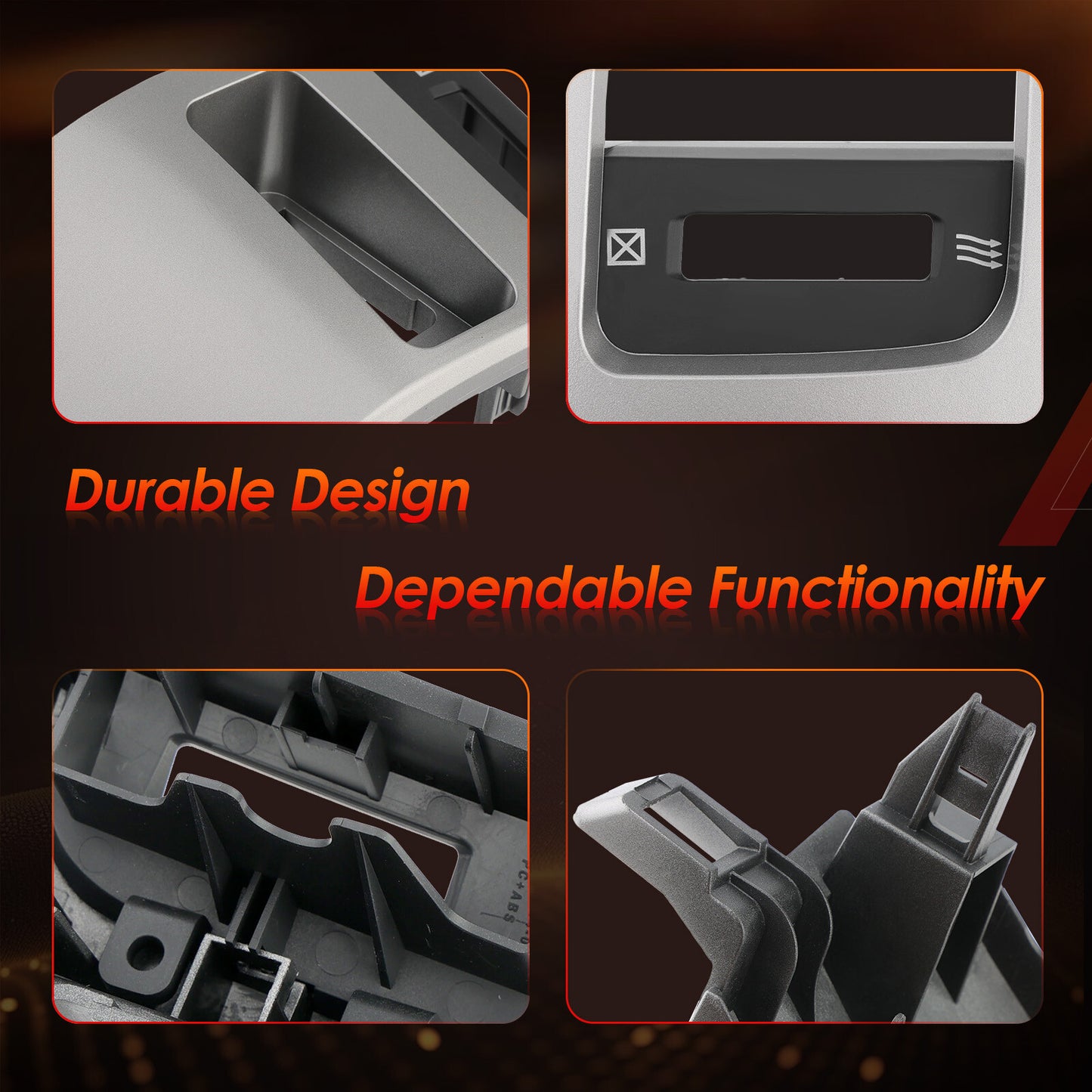 Instrument Air Vent Finish Panel Garnish For 03-09 Toyota Land Cruiser Prado 120