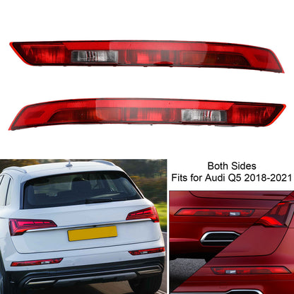 Pair Rear Bumper Lower Tail Light Brake Stop Lamp USA For Audi Q5 18-21