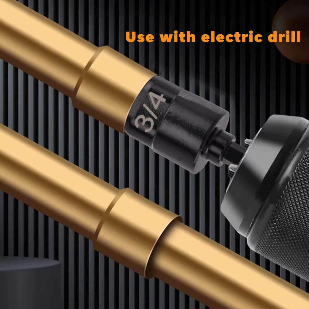 AC Air Conditioner Copper Pipe Tube Expander Swaging Tool Kit Drill Bit Flaring