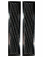Solid Spare (2) Compatible for GE WB02X10943 Carbon Microwave Range Filters 2-1/2" x 11"