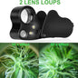 2Pcs 30X 60X 90X Magnifying Jewelry Eye Glass Magnifier Jewelers Loop LED Light