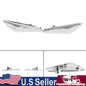 Pair Chrome Front Side Fender Trim Finisher 51117338569/570 For BMW F25 F26 X3