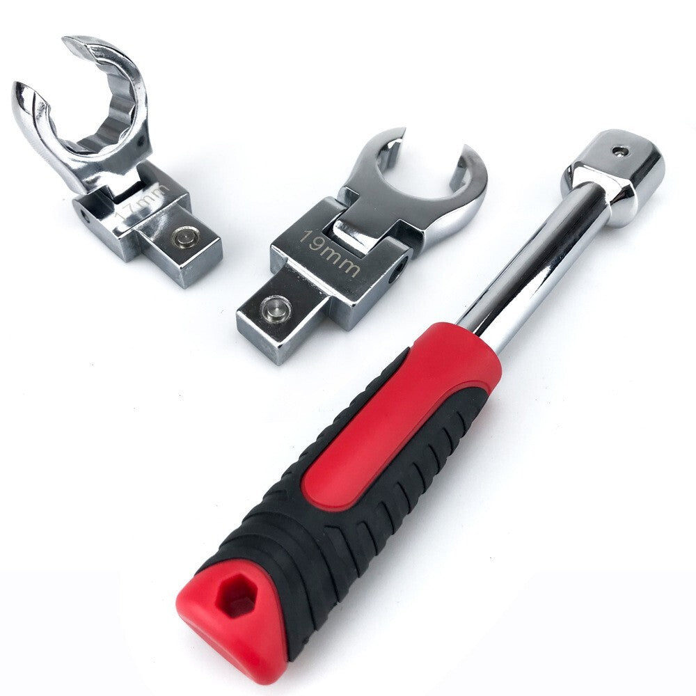 9pcs Flare Nut Flexible Open End Offset Box Wrench Metric Set Brake Line Wrench