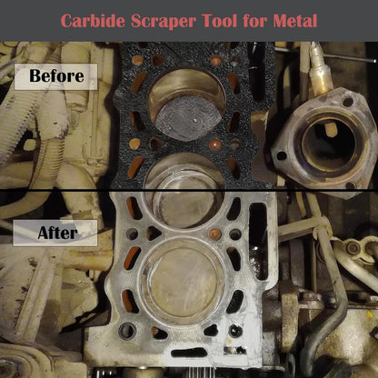 Tungsten Carbide Scraper Set Gasket Remover Tool for Engine Rust Glue Clean