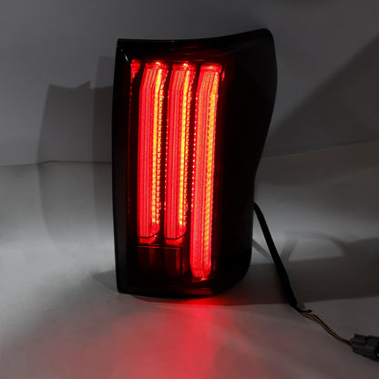 Left+Right LED Tail Lights For Toyota Tundra 2007-2013 Black Housing Smoked Lens