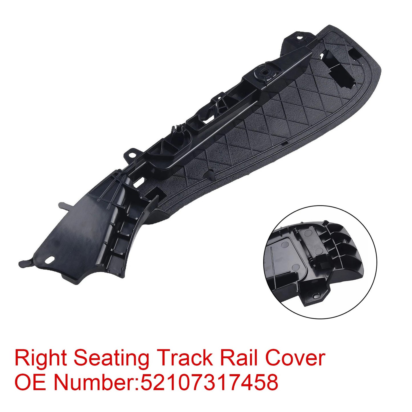 Right Support Seating Track Rail Cover 52107317458 Fit For BMW 5 7 Series